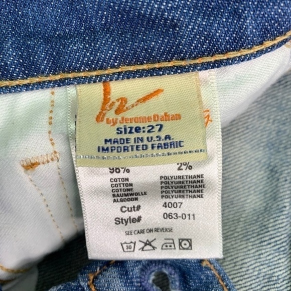 Citizens Of Humanity Crop Jeans 27 Low Waist Kelly Straight Leg Distressed - Picture 4 of 8